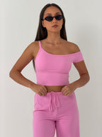 Muse Off Shoulder Pink