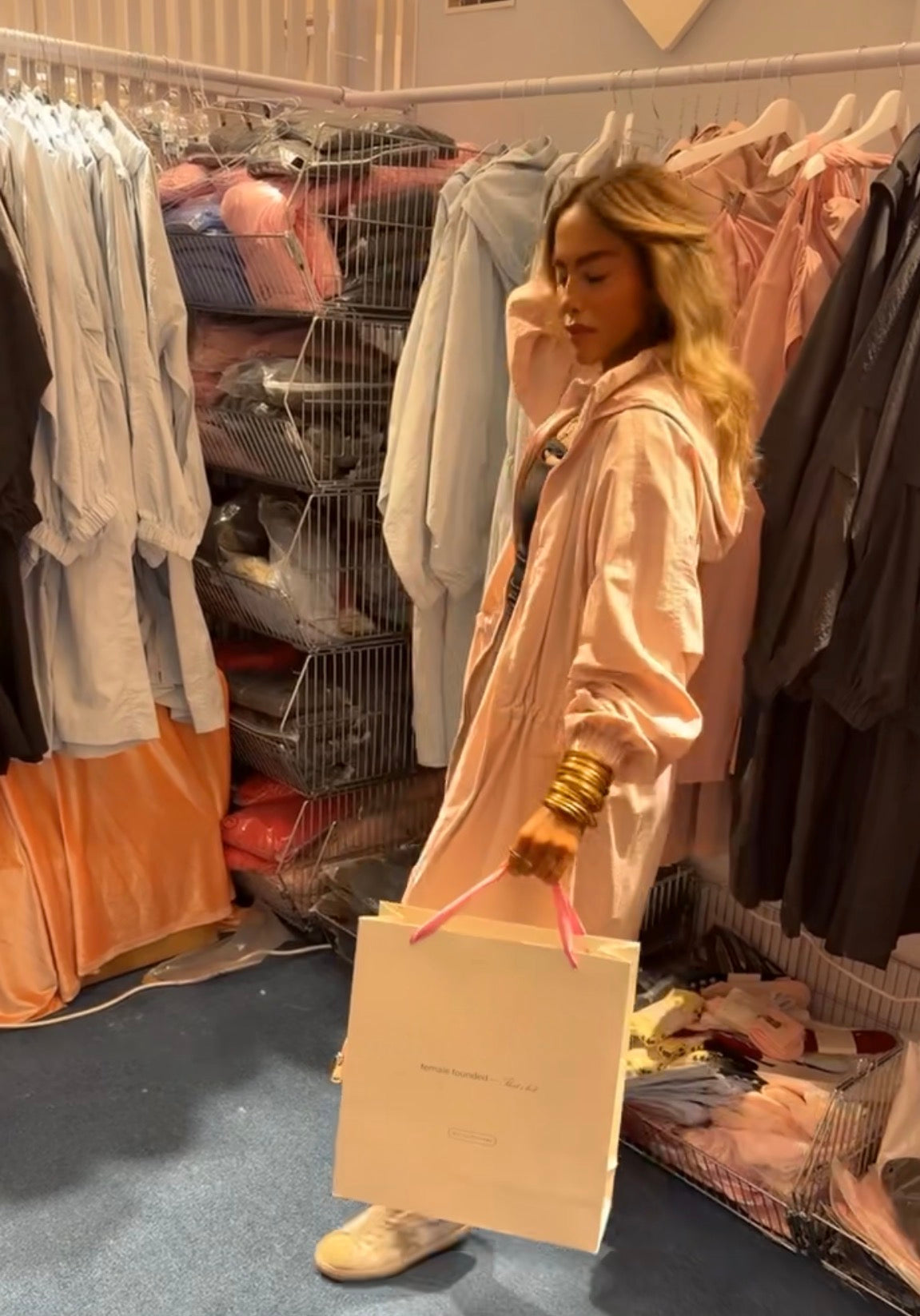 Long windbreaker Pink