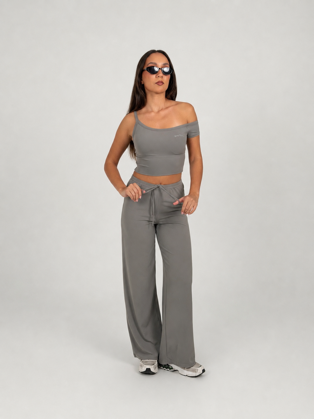 Muse Off Shoulder set Gray