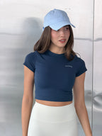 Bow Club Cap Blue Stripe