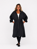 Long windbreaker Black
