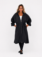 Long windbreaker Black