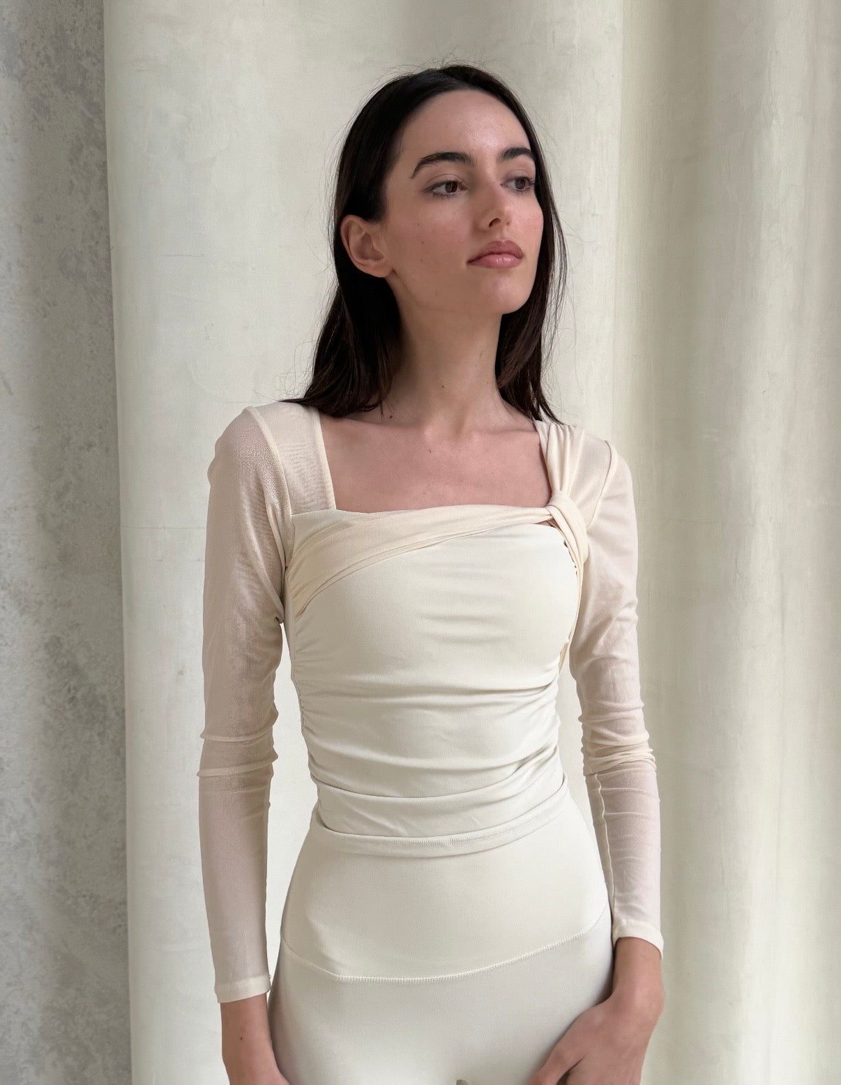 Cloud White long sleeve top