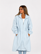 Long windbreaker Blue