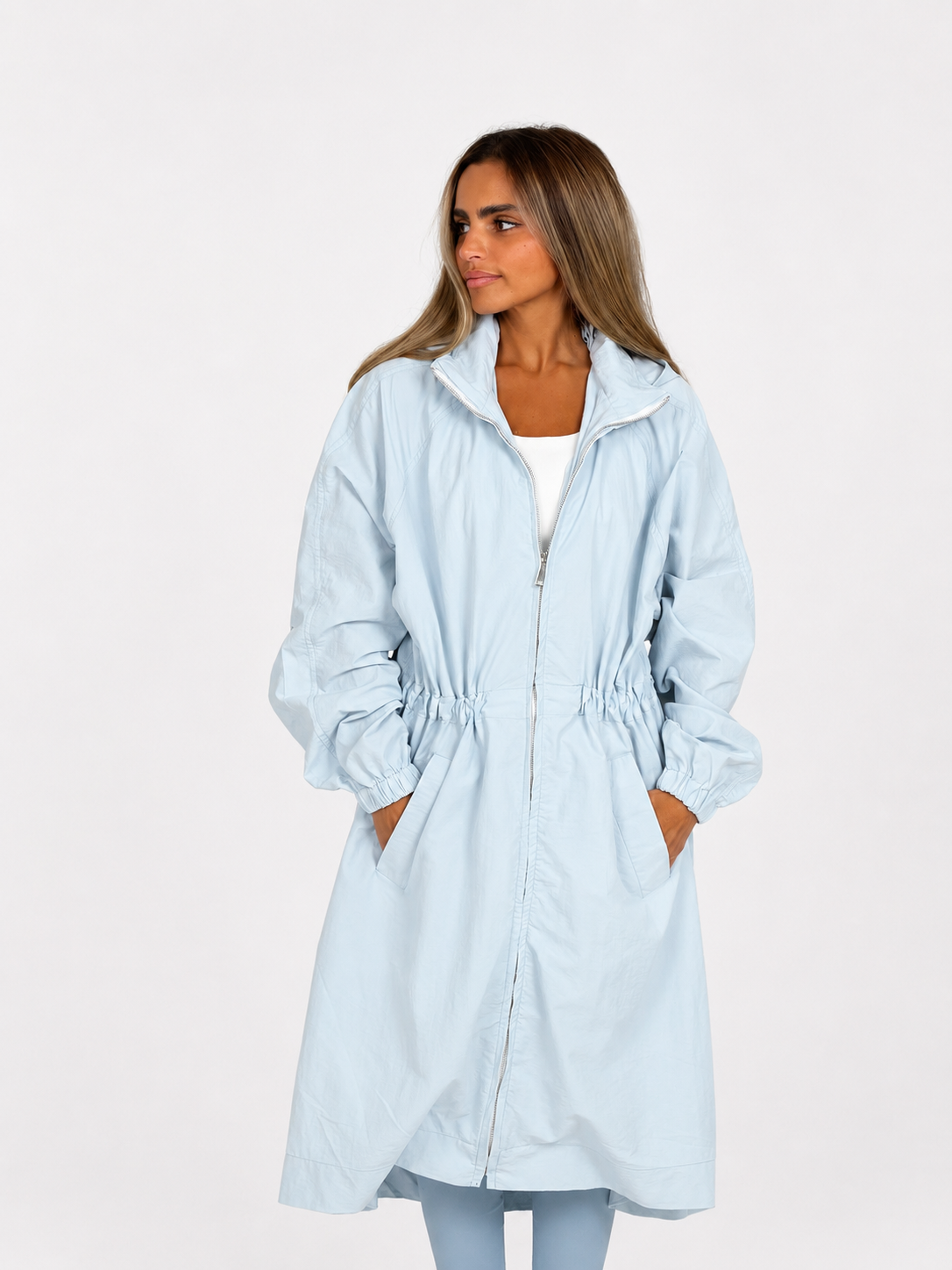 Long windbreaker Blue