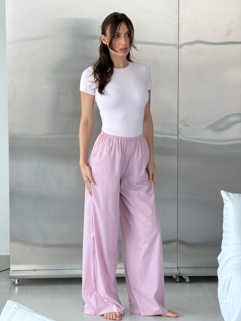 Relaxed Pants - Rose