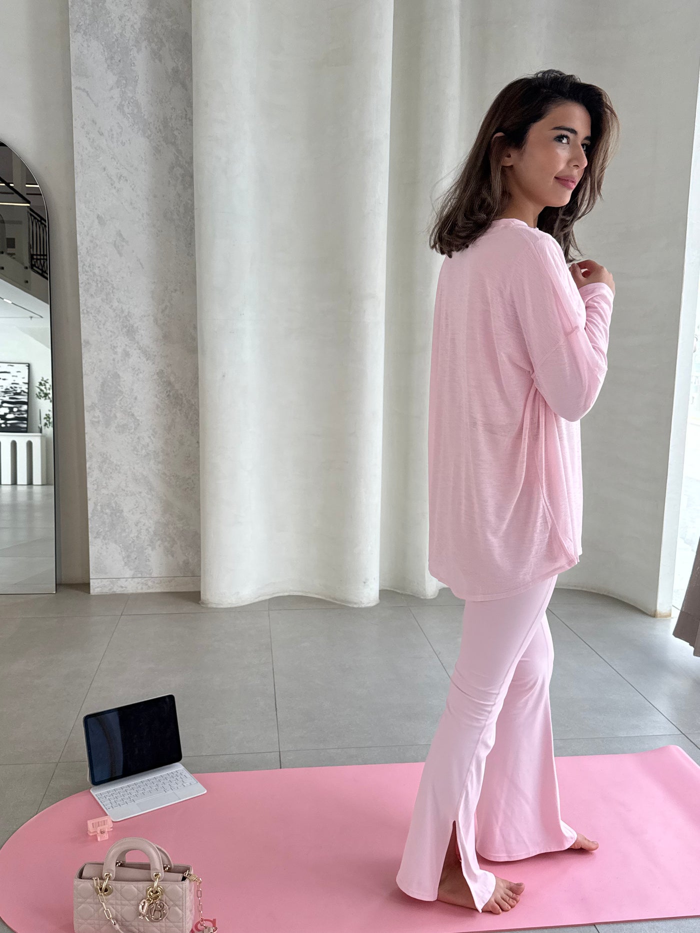 Pastal Pink Wrap Top