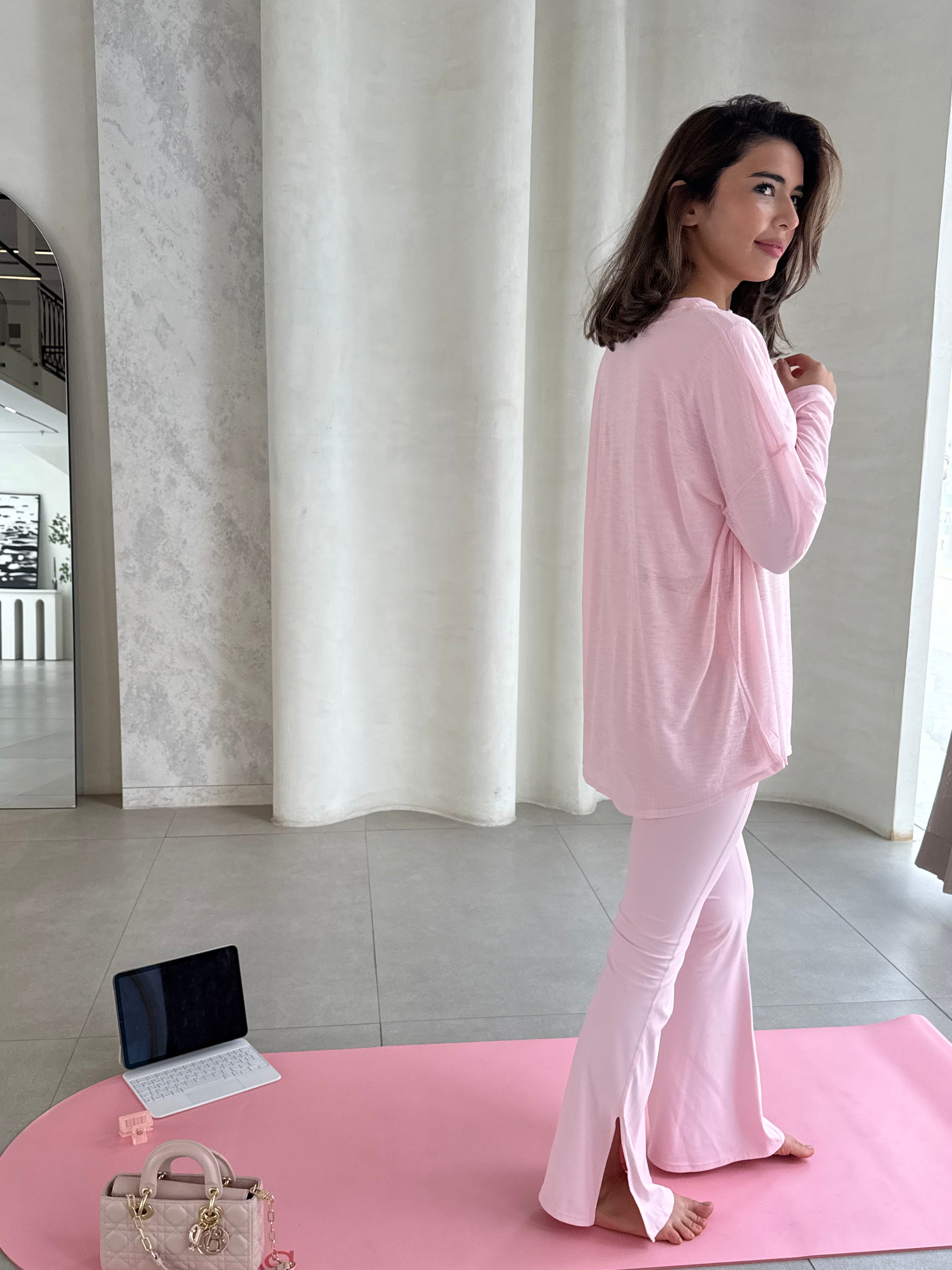 Pastal Pink Wrap Top