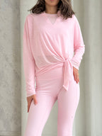 Pastal Pink Wrap Top