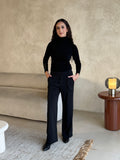 Refined pants black