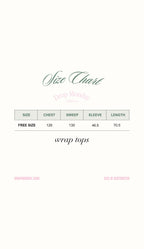 Cloud white wrap top